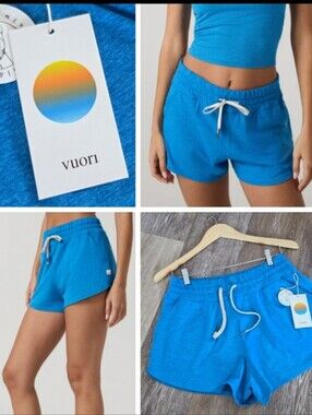 Vuori Halo Performance Short 2.0 NWT Regatta Blue Heather Dream Knit PRICE FIRM